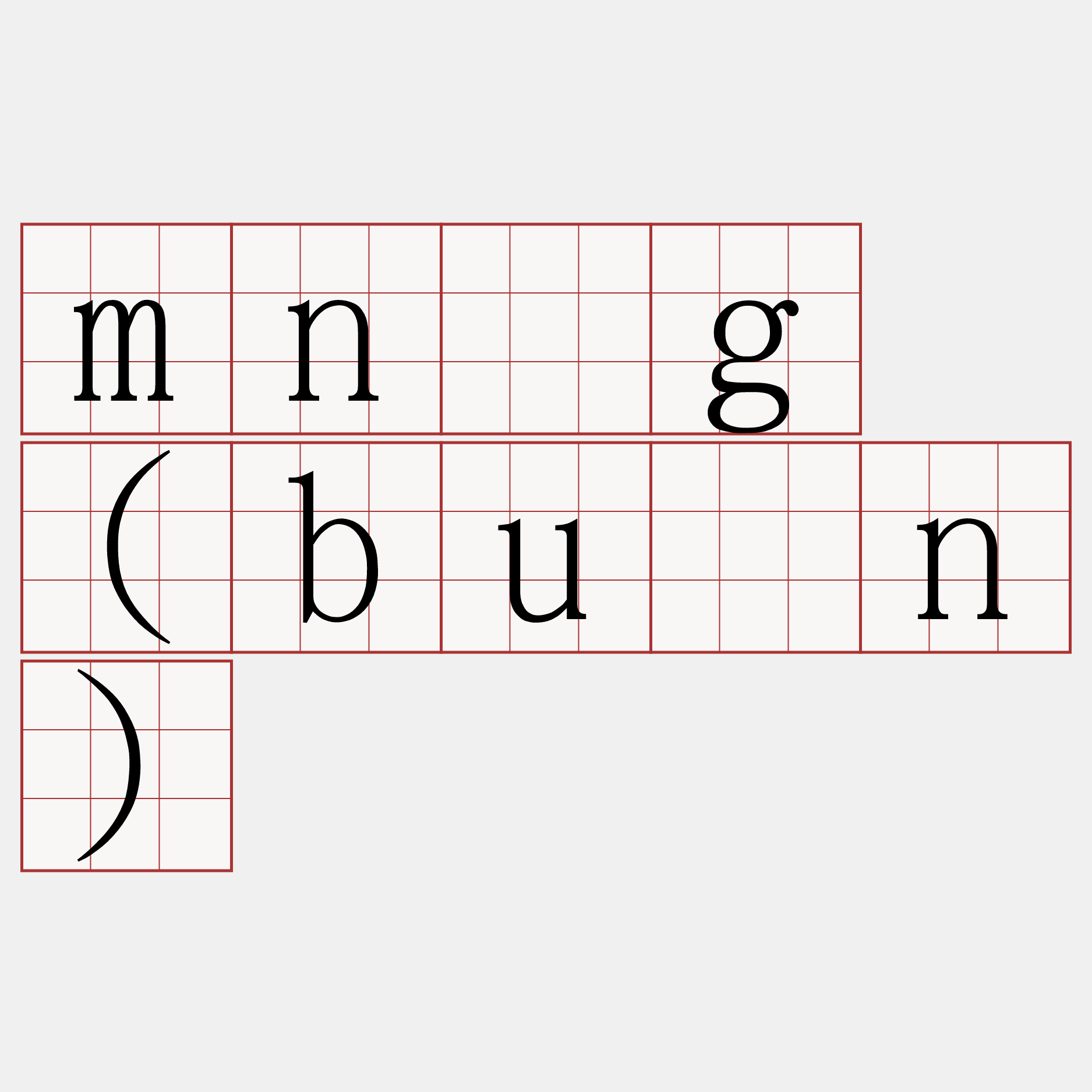 mn̂g (bûn)